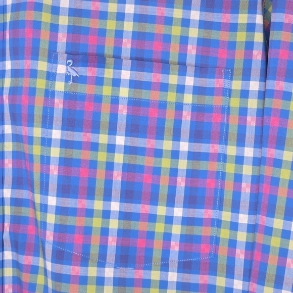 TAILORBYRD COLLECTION Stretch Men's Multi Color Plaid Button Down Size Medium - Picture 5 of 13
